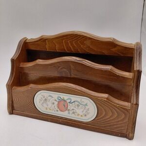 Vtg GOOD WOOD Marmalade Goose Letter Holder Wall Hanging Farmhouse Cottage